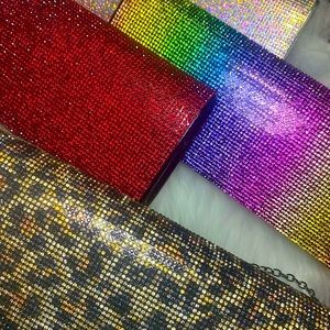 Multi color clutch with chain- new